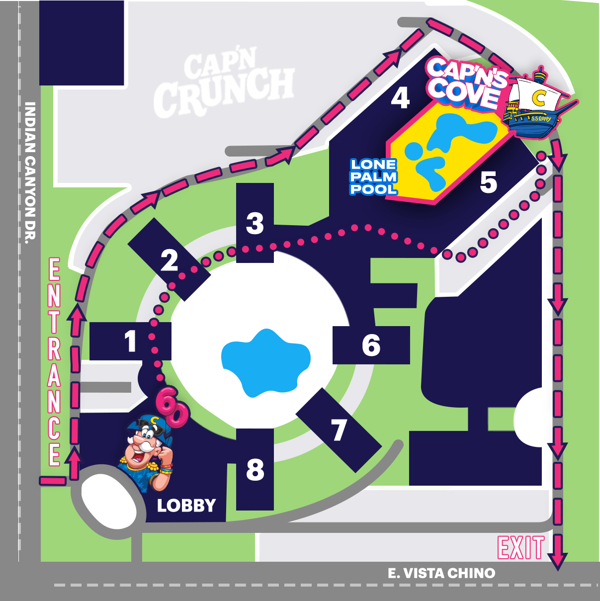 WALKING PATH FOR HOTEL GUESTS